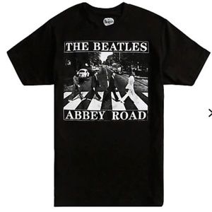 VINTAGE BLACK BEATLES ABBEY ROAD T-SHIRT | M